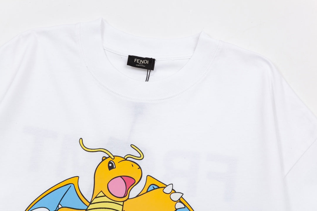 F's childhood memory co-branded cartoon printed T-shirt