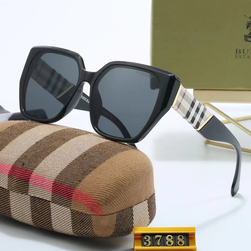 Classic Checkered Frame Sunglasses 3788