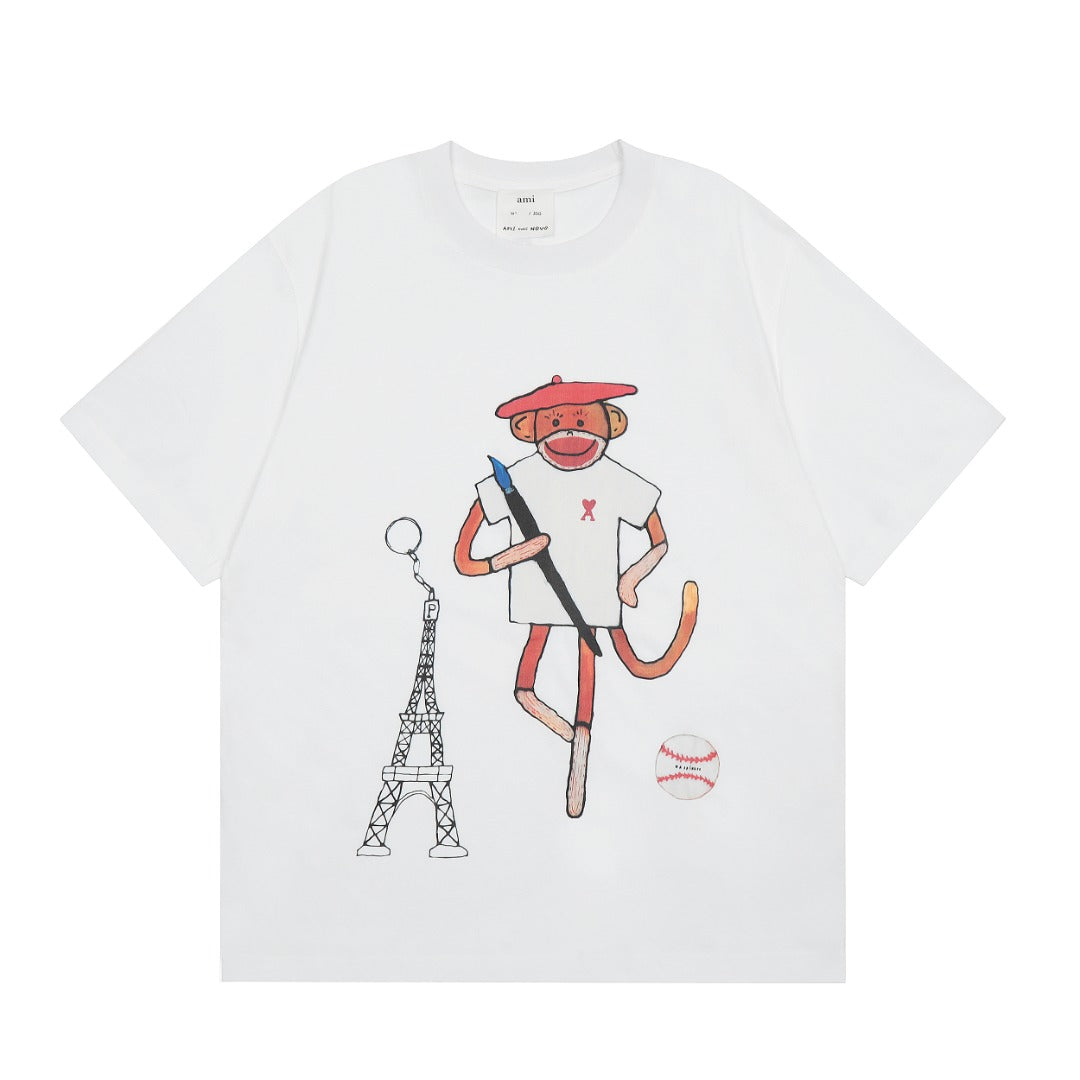 Cartoon monkey T-shirt