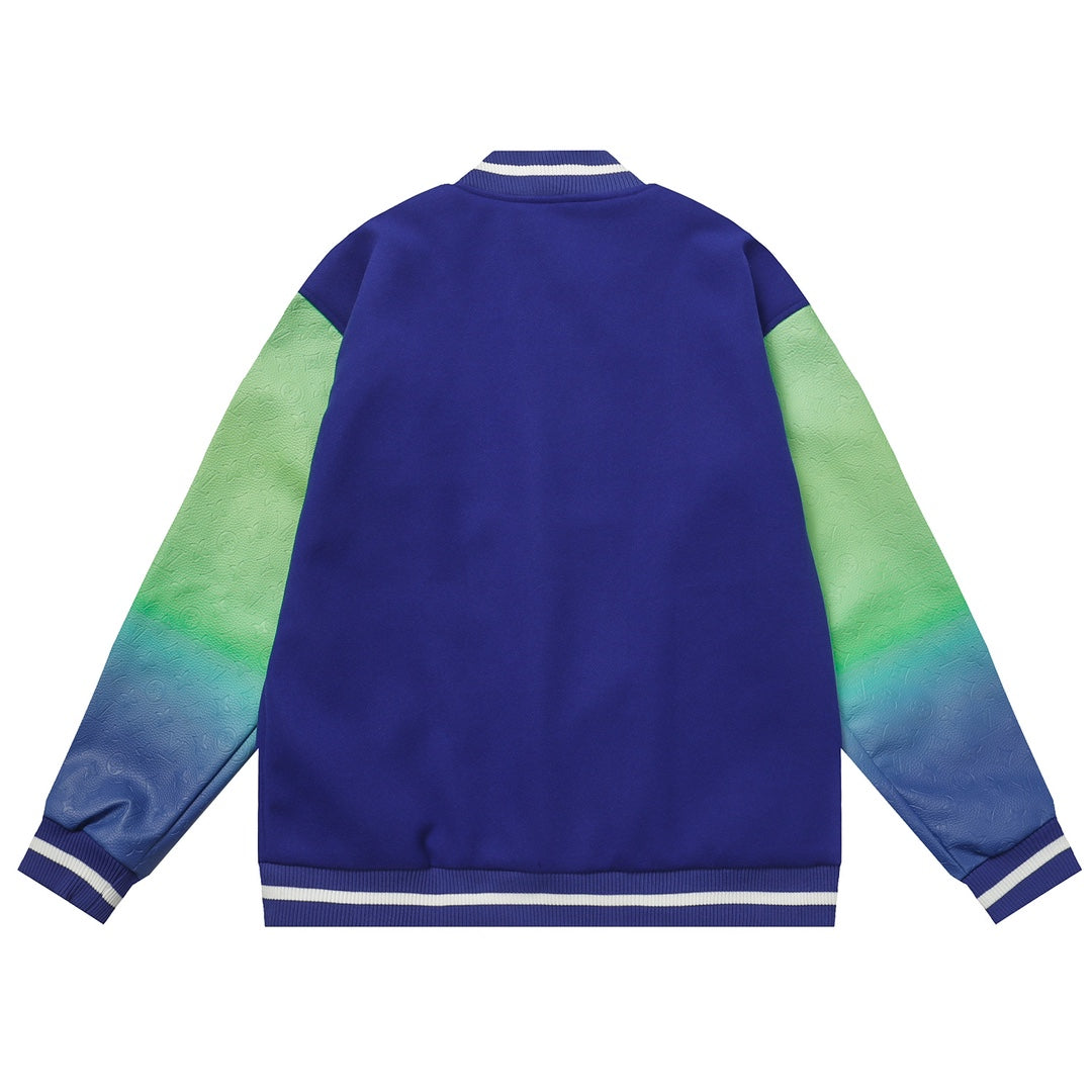 Cowhide jacket in gradient style