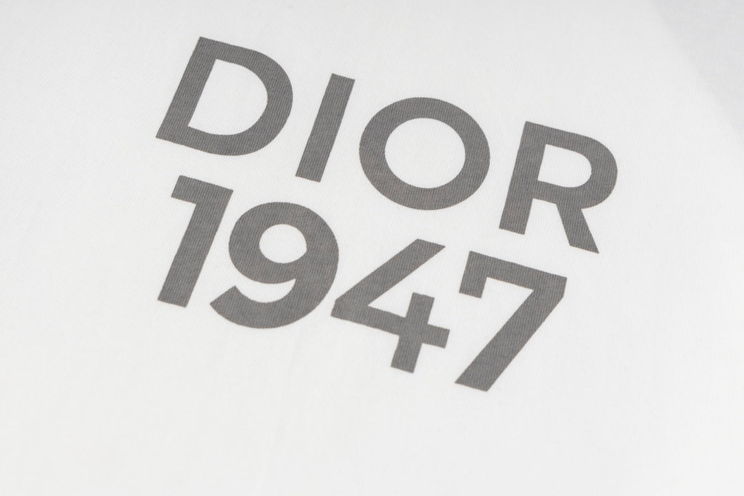 D's "1947" 2024 new high-end casual printed T-shirt