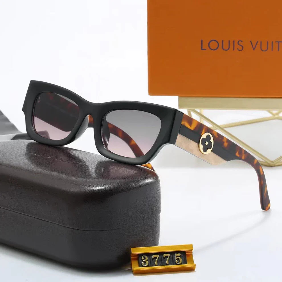 Amber Frame Retro Sunglasses 3775