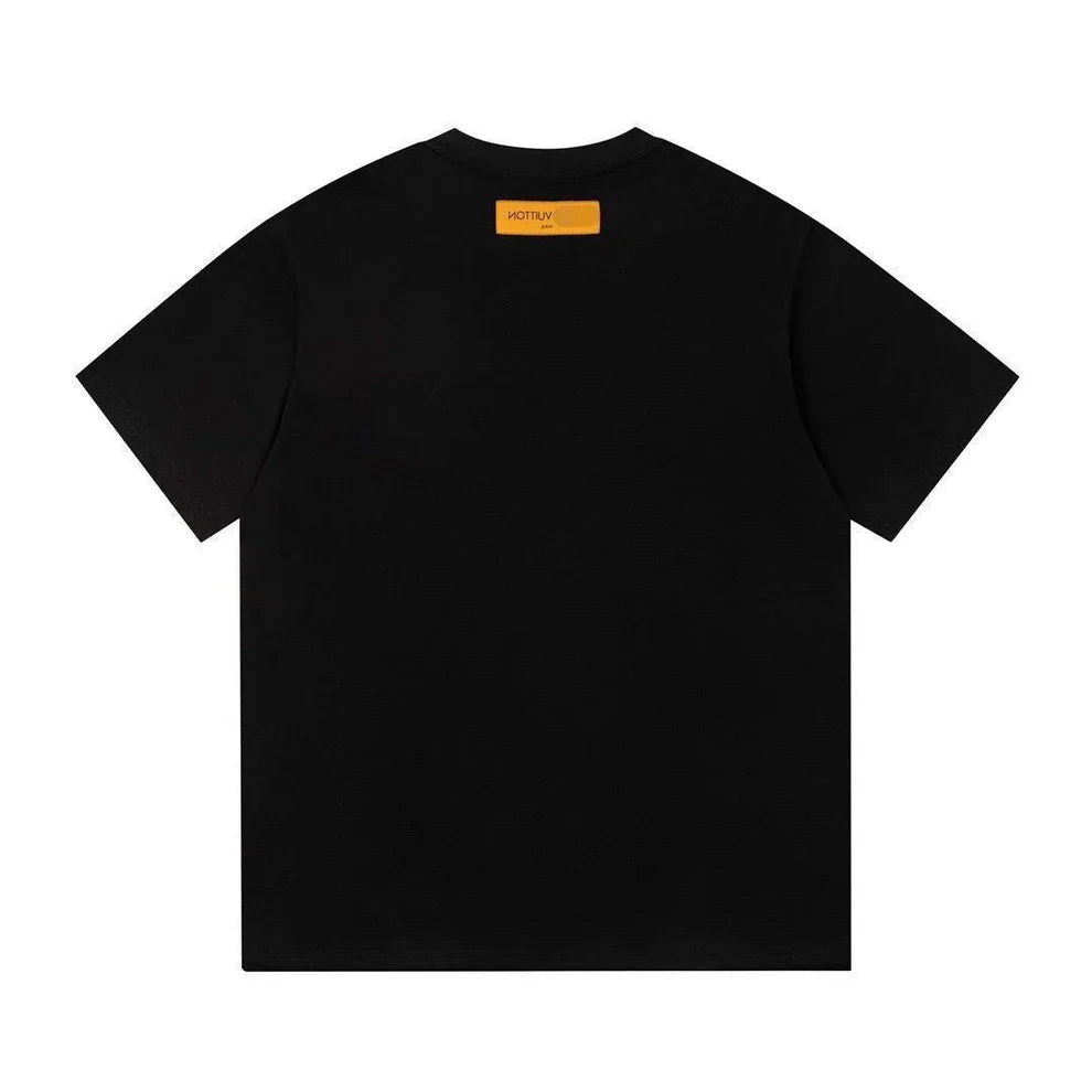 L's Blue Raw Edge Logo T-Shirt