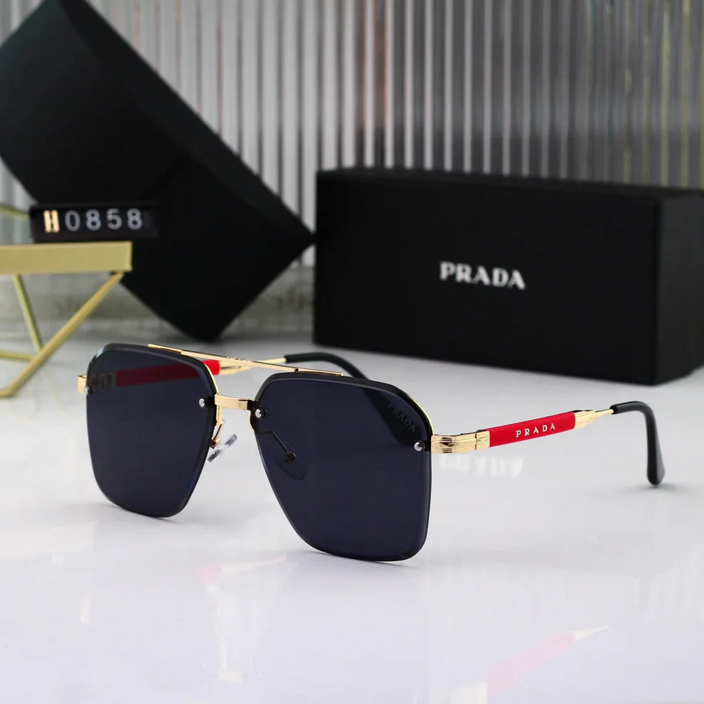 Gold Thin Frame Sunglasses  H0858