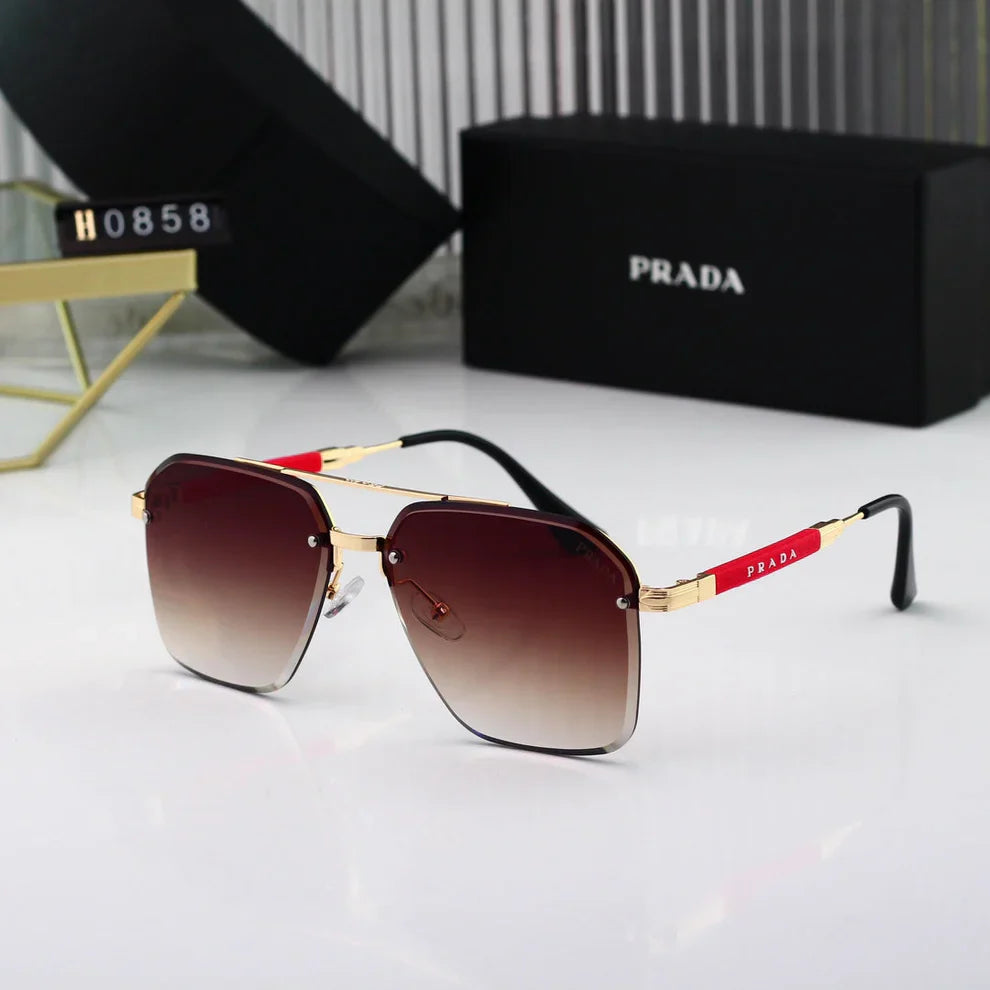 Gold Thin Frame Sunglasses  H0858