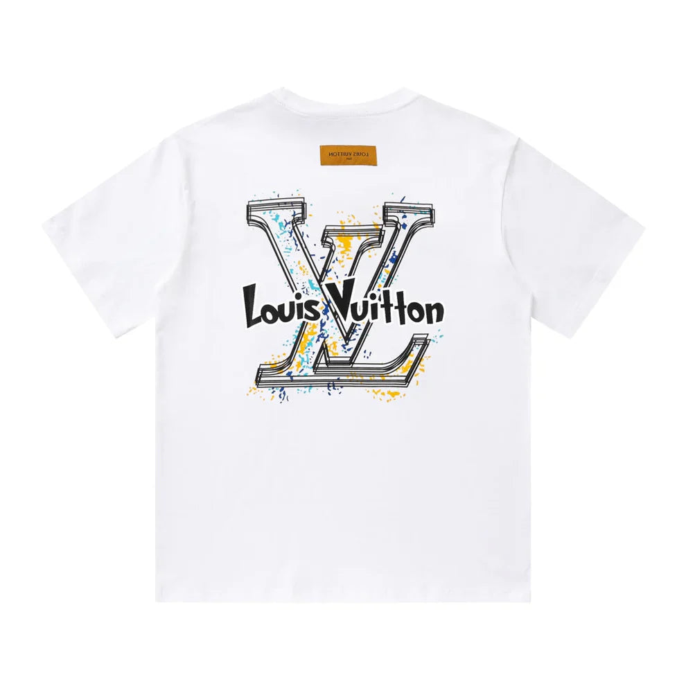 L's Yellow Graffiti Print T Shirt