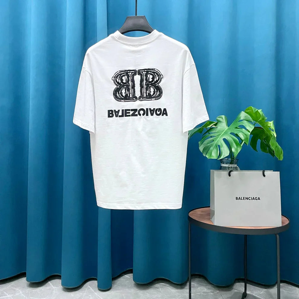 B's Classic Letter Print T Shirt