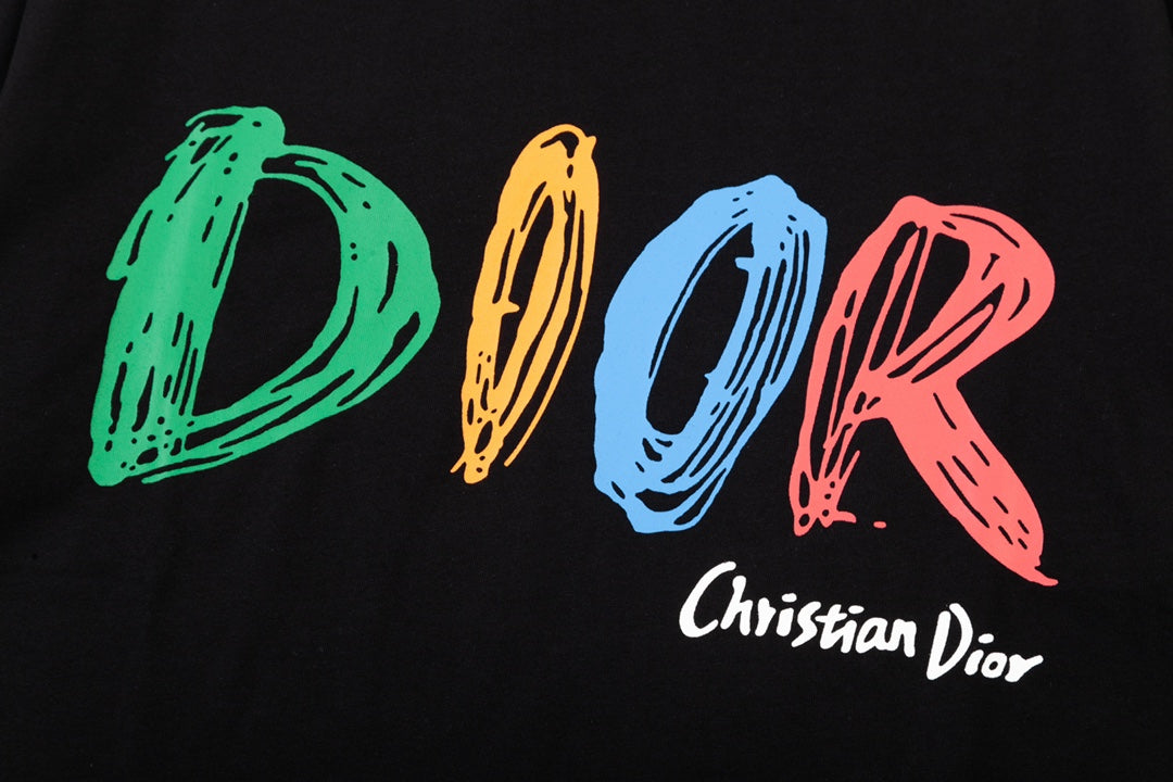 D's logo printing art graffiti style T-shirt