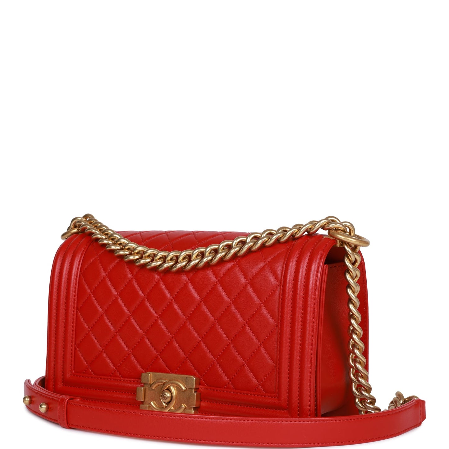 Boy Bag Red Hardware