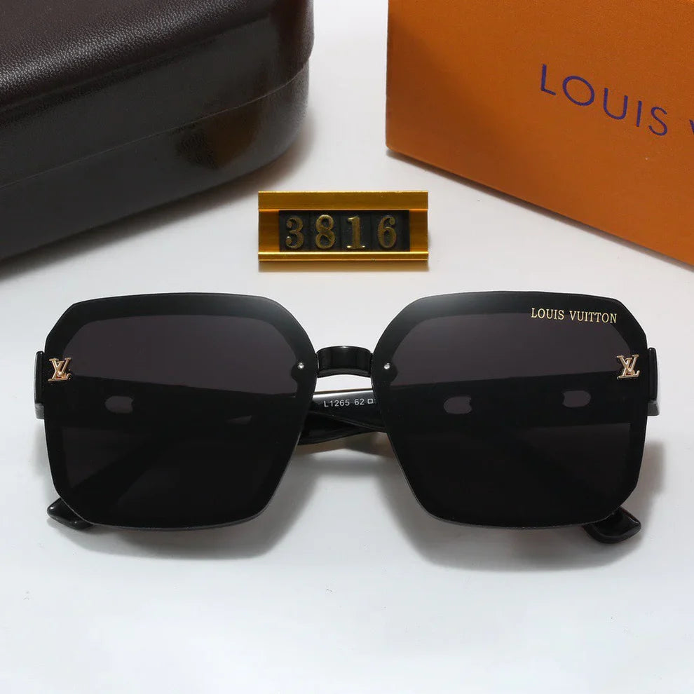 Large Frame Retro Sunglasses 3816