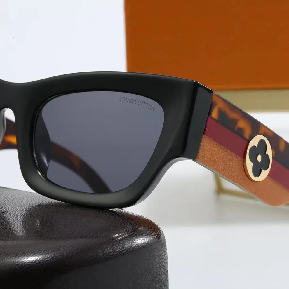 Amber Frame Retro Sunglasses 3775