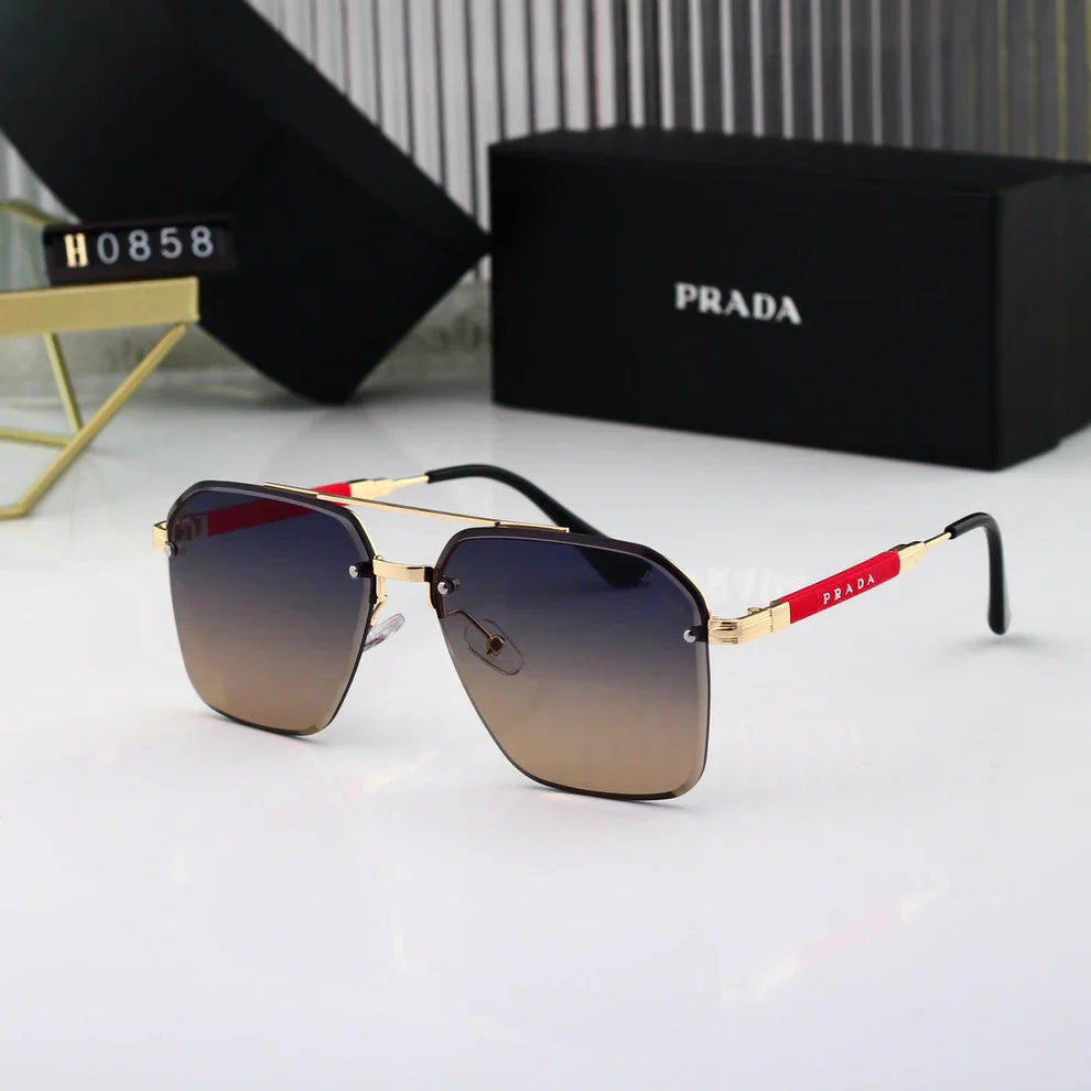 Gold Thin Frame Sunglasses  H0858