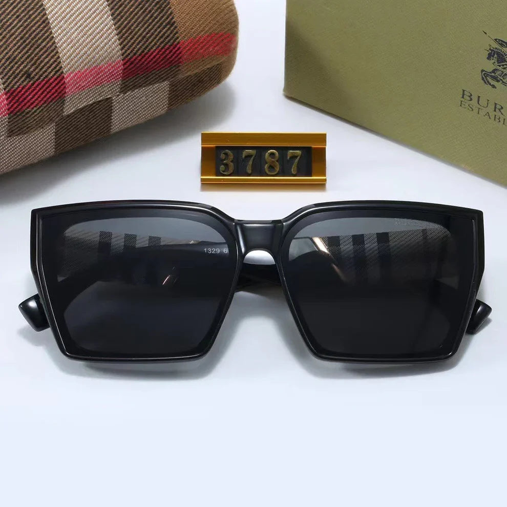 Classic Checkered Square Sunglasses  3787