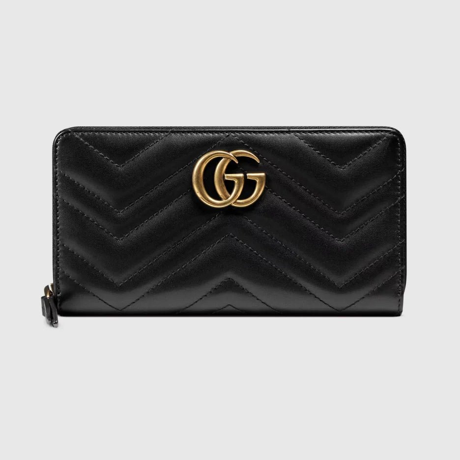 GG Marmont medium tote bag+GG Marmont zip around wallet