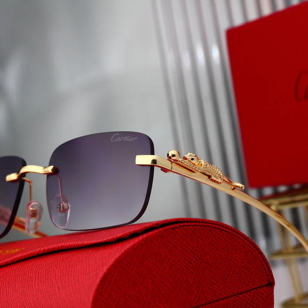 Golden Leopard Frame Sunglasses  H528