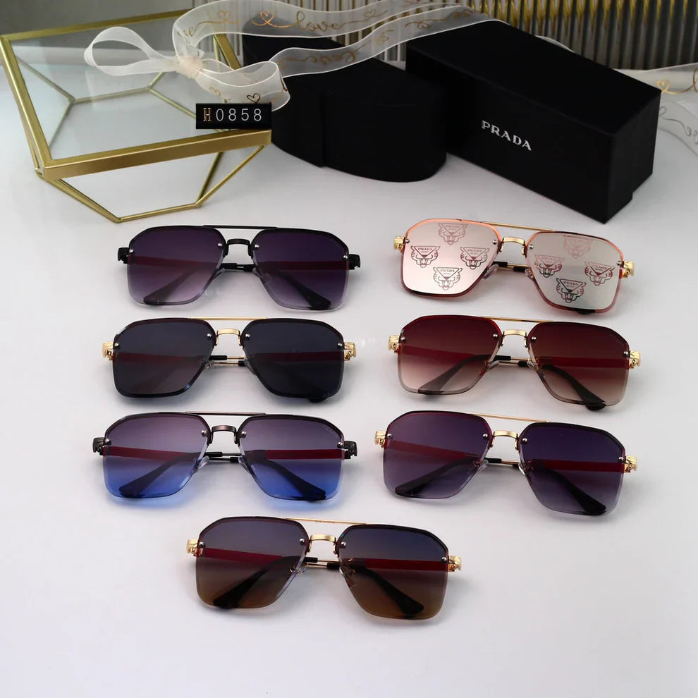 Gold Thin Frame Sunglasses  H0858