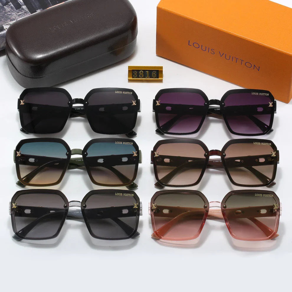 Large Frame Retro Sunglasses 3816