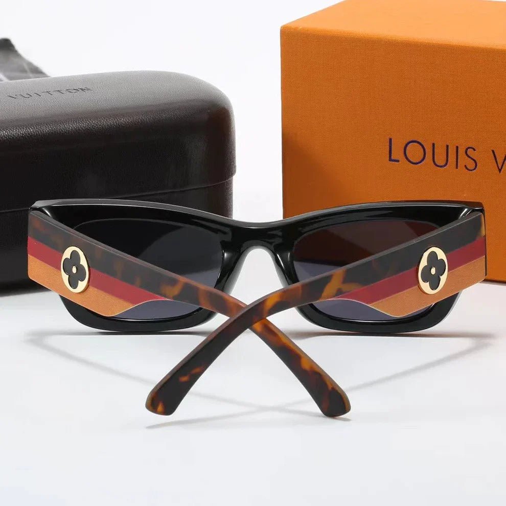 Amber Frame Retro Sunglasses 3775