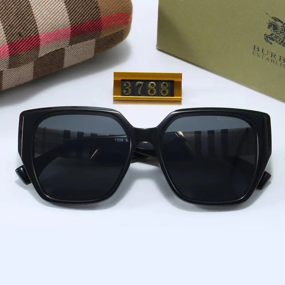 Classic Checkered Frame Sunglasses 3788