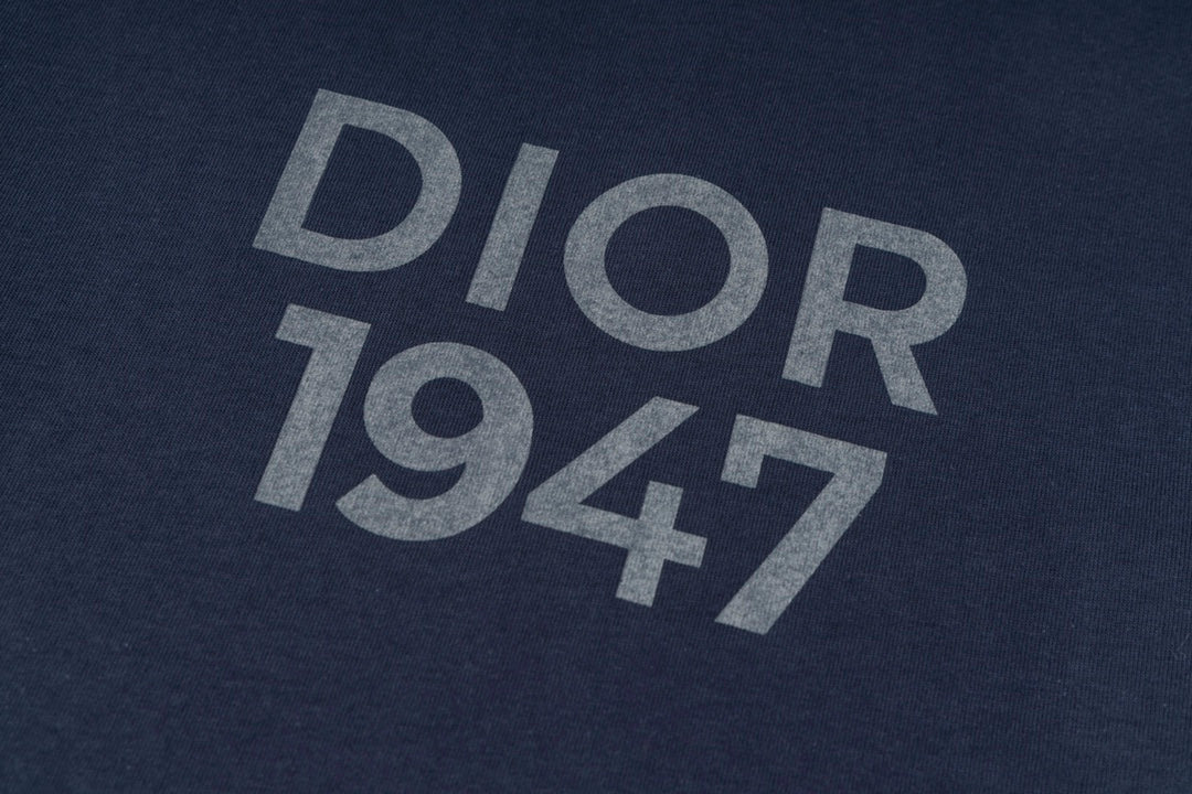 D's "1947" 2024 new high-end casual printed T-shirt