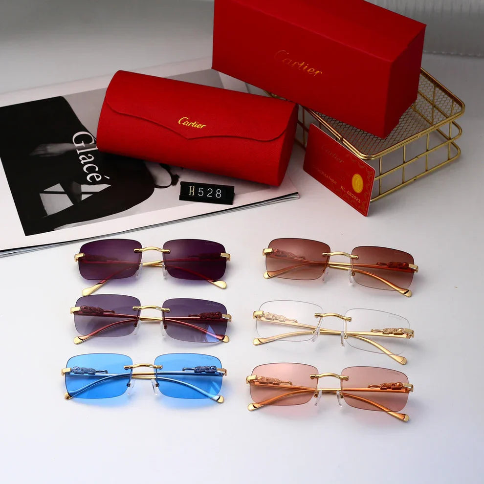 Golden Leopard Frame Sunglasses  H528