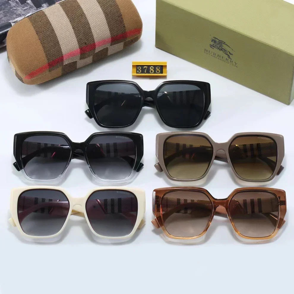 Classic Checkered Frame Sunglasses 3788