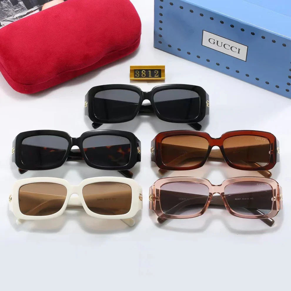 Chunky Frame Retro Sunglasses 3812