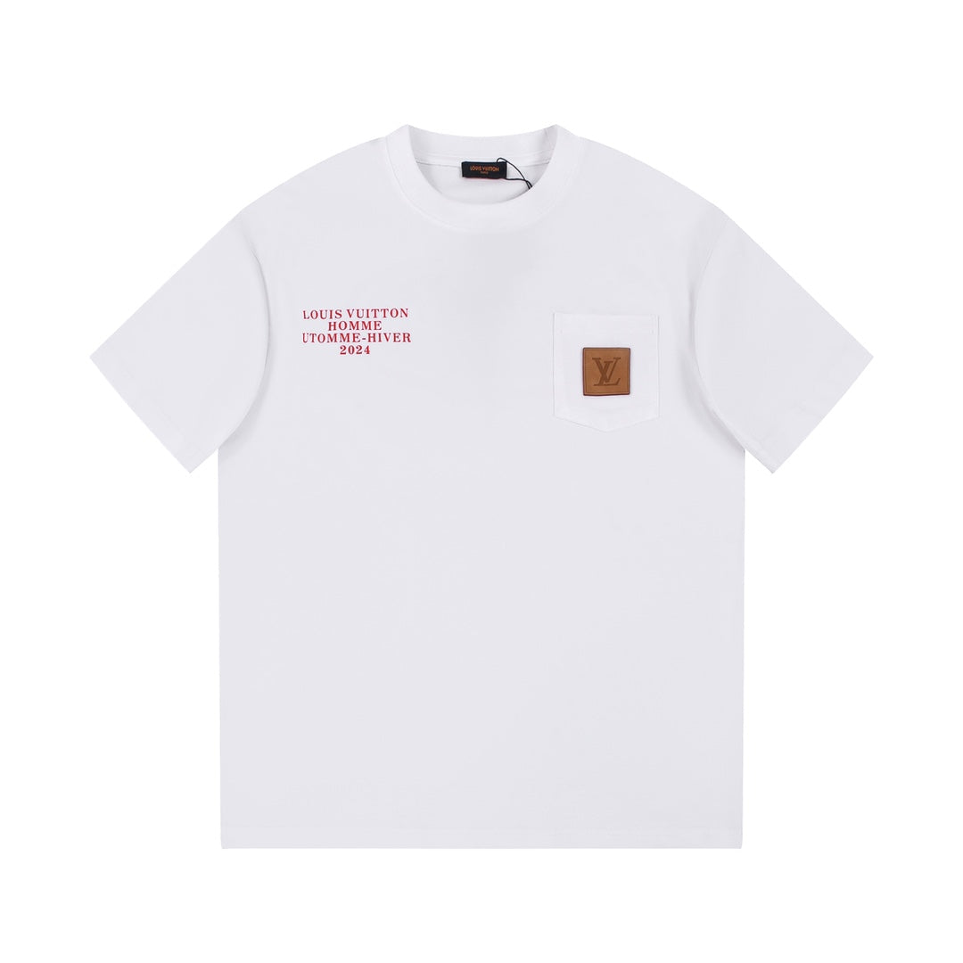 L's logo printed pocket T-shirt