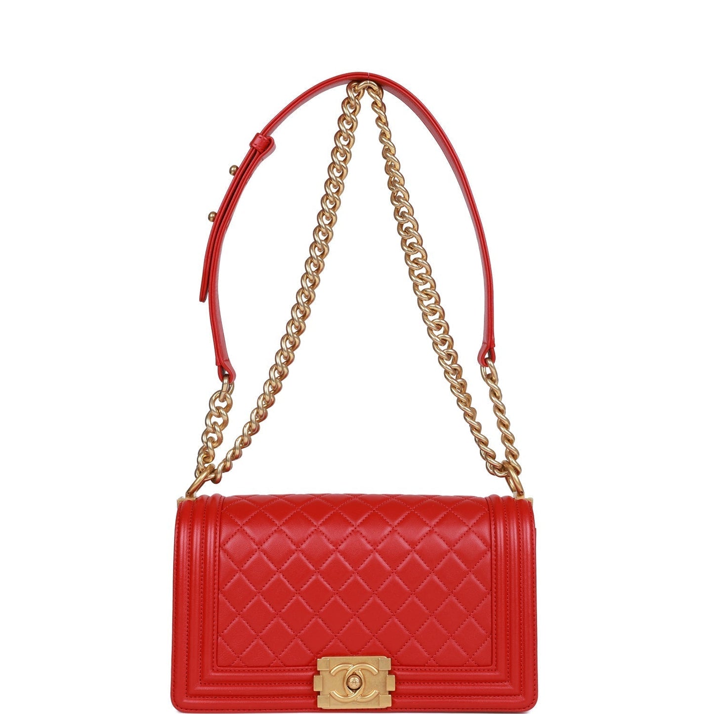 Boy Bag Red Hardware