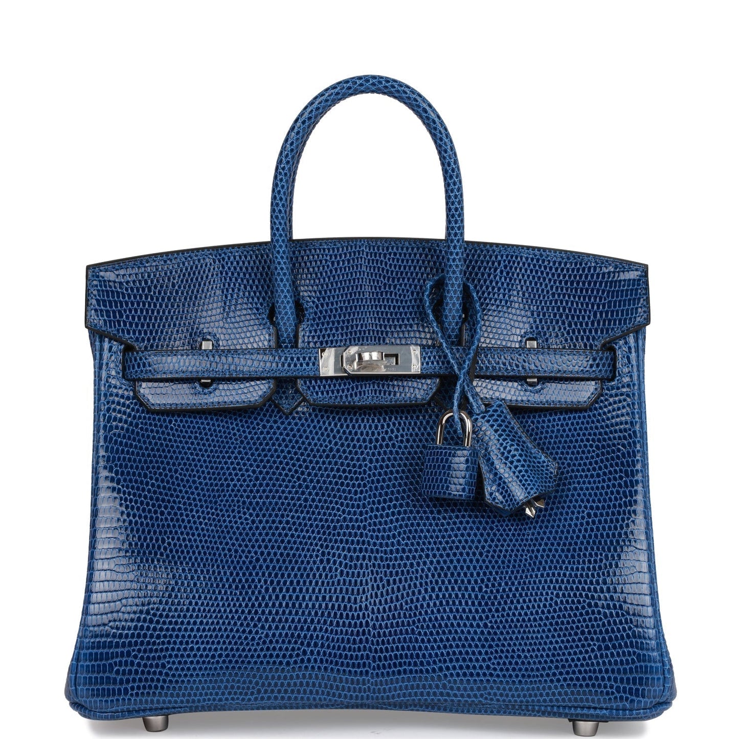 HE&ME Birkin 25 Bleu Saphir Lizard Palladium Hardware