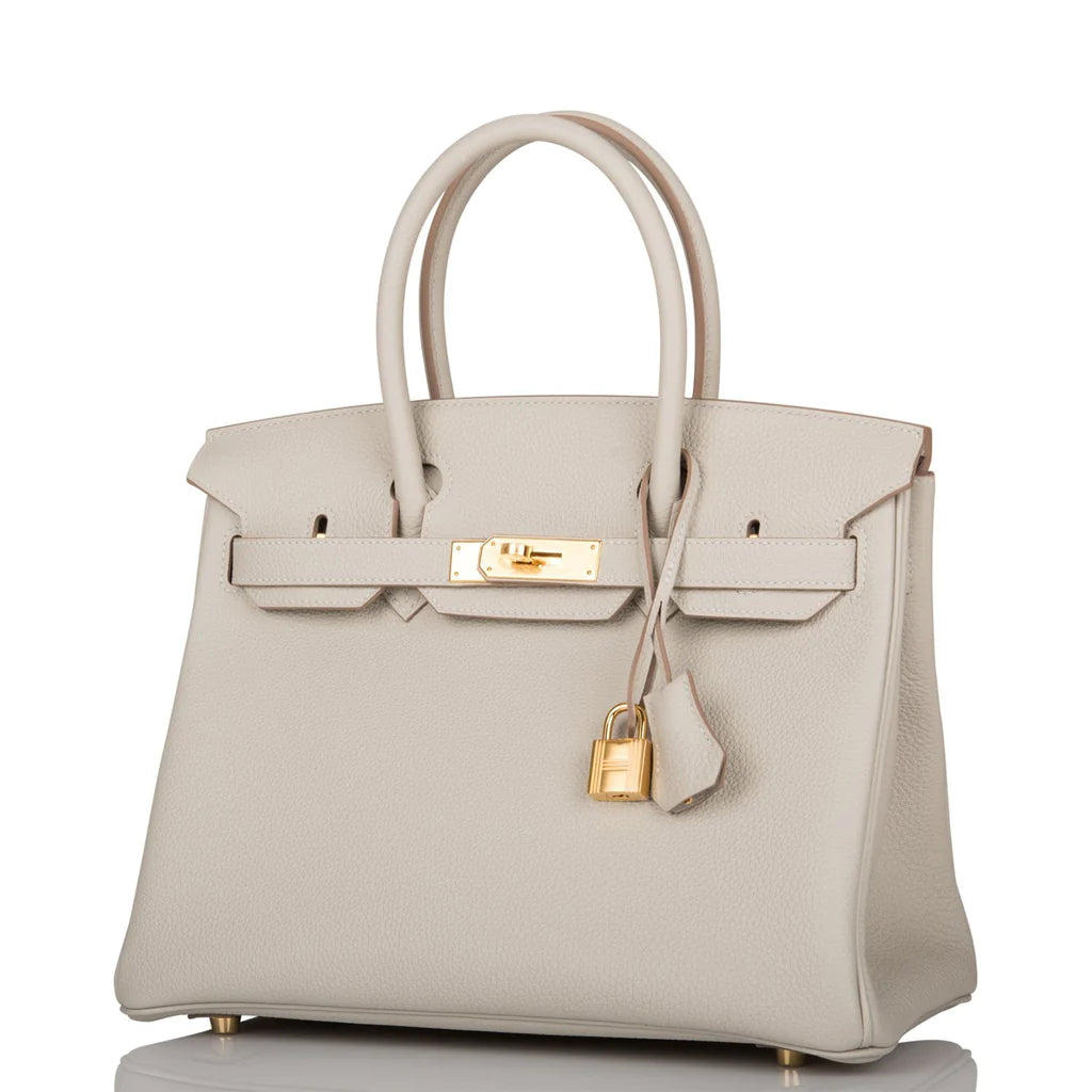 HE&ME Birkin 30 Gris Perle Togo Gold Hardware