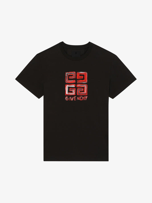 4G Multicolor Red Print T-shirt