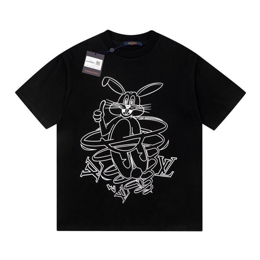 L's Bunny With Line Print T-Shirt