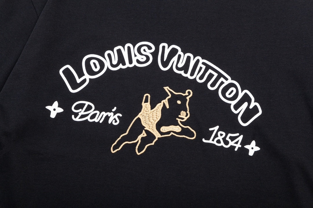 L's eighties vintage logo embroidered T-shirt