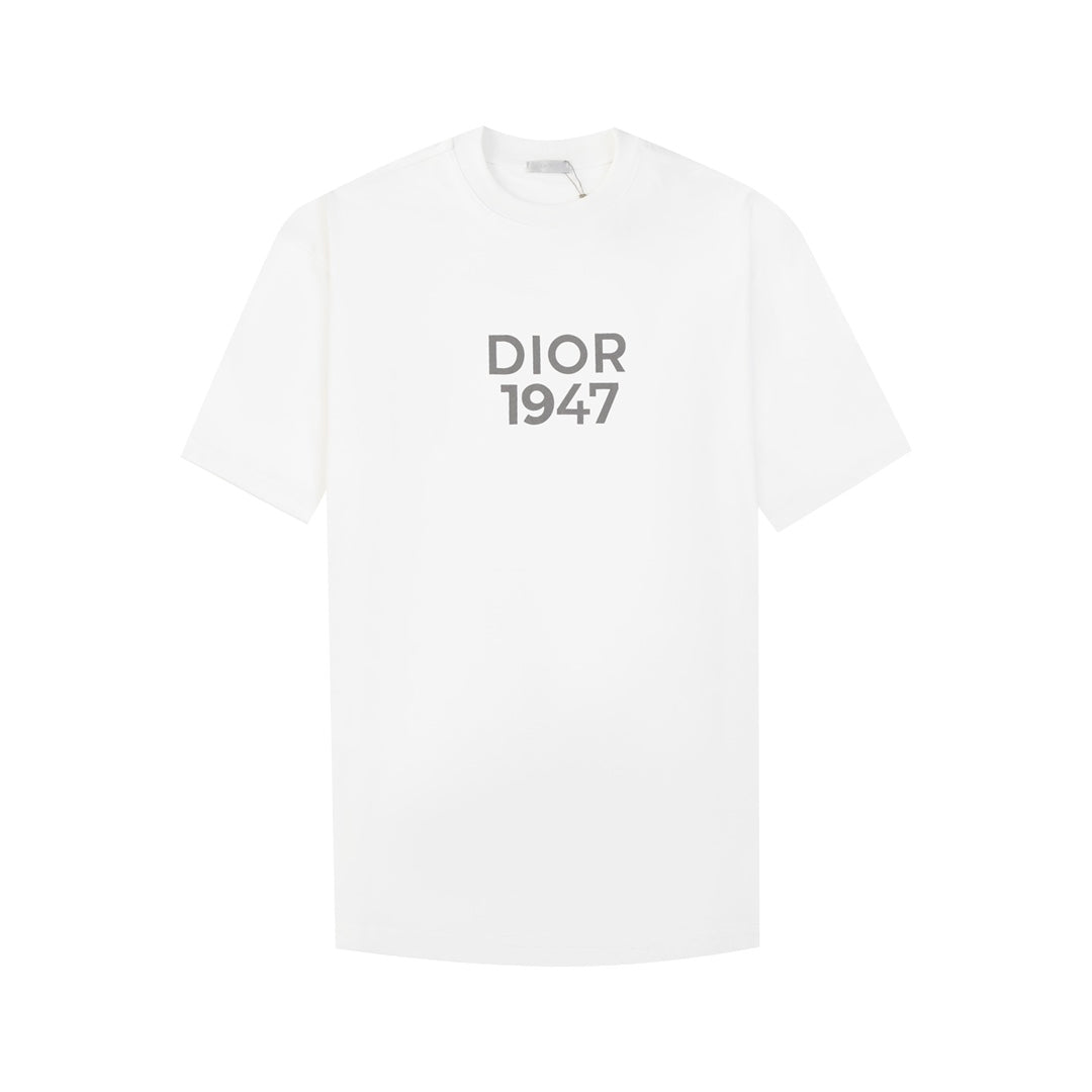 D's "1947" 2024 new high-end casual printed T-shirt