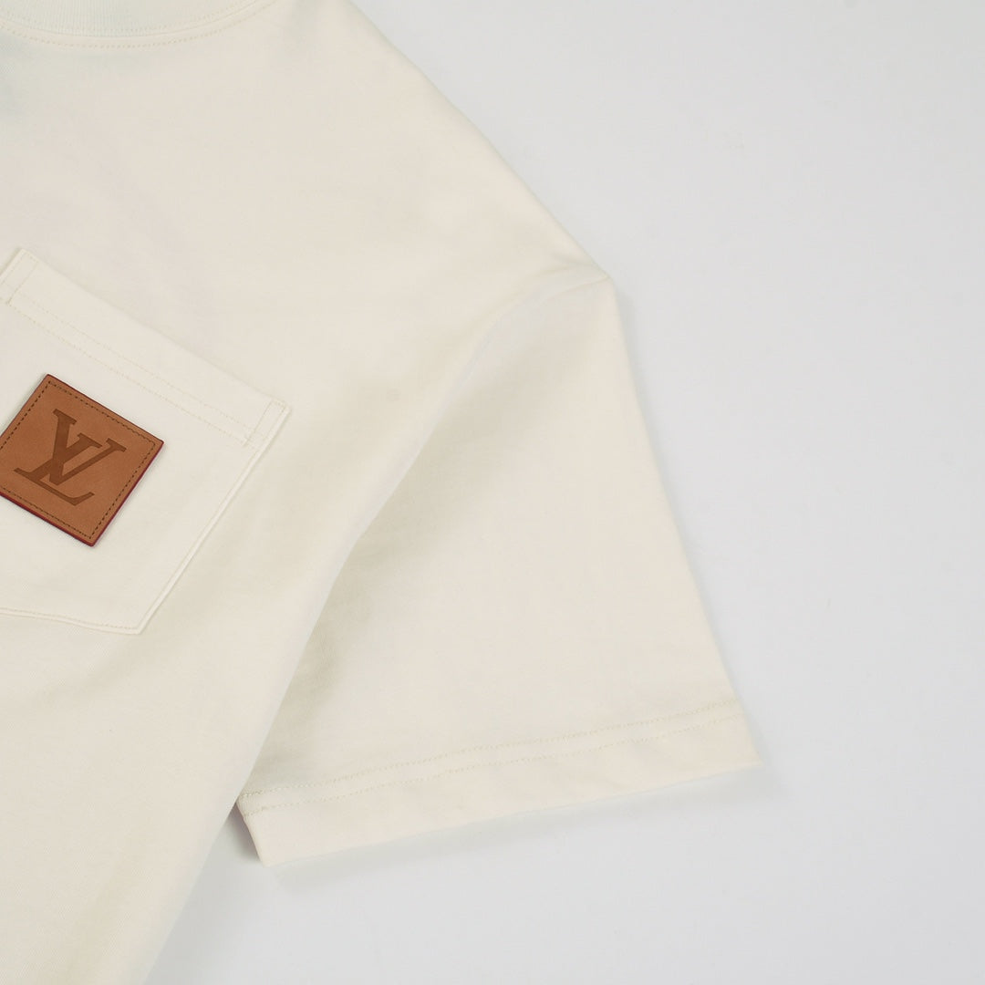 L's logo printed pocket T-shirt