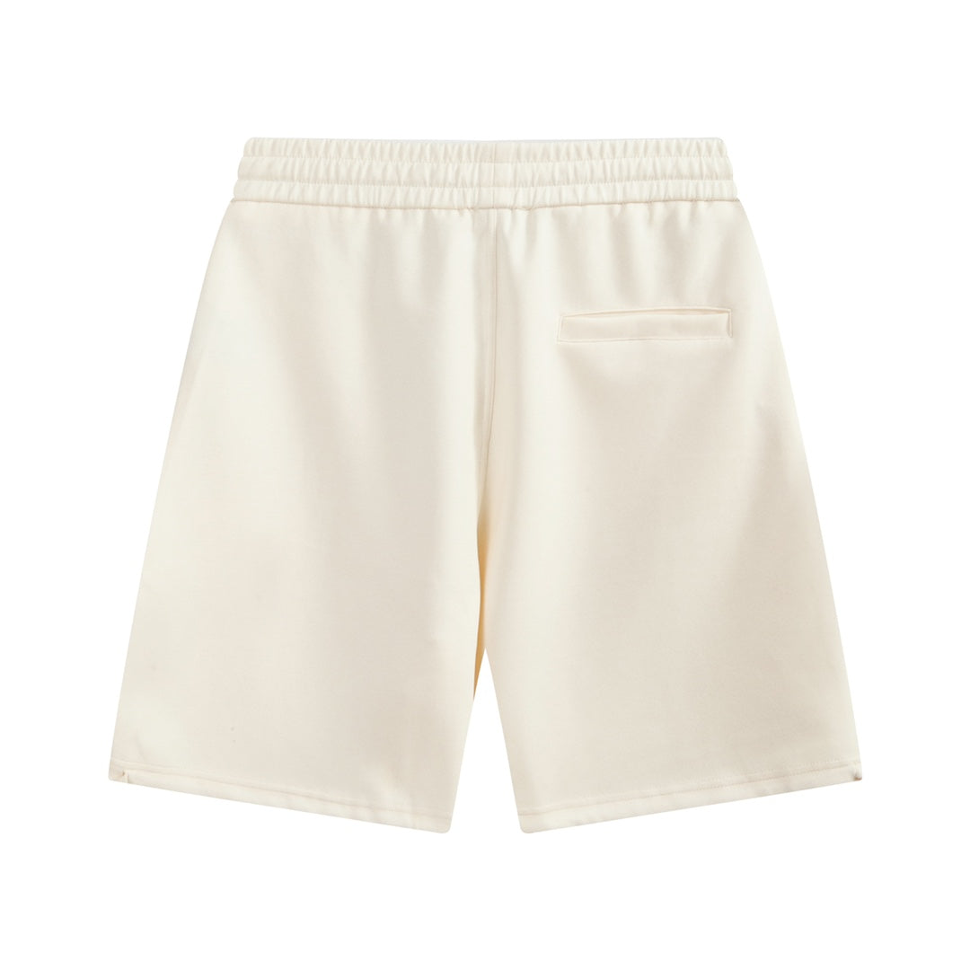 D's "47" letter embroidered tassel pants with simple style shorts