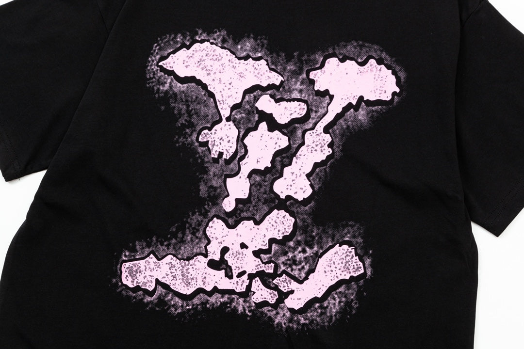 L's Cloud embroidered alphabet T-shirt