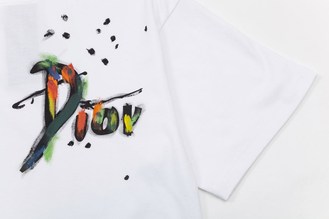 G‘s Inkjet color letter logo T-shirt’