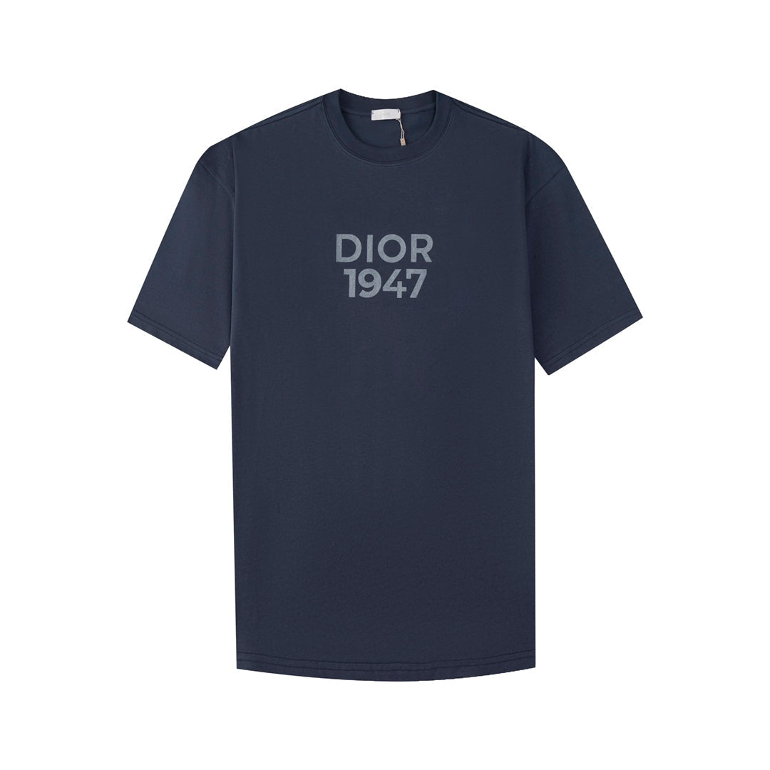 D's "1947" 2024 new high-end casual printed T-shirt