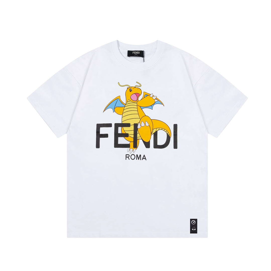 F's childhood memory co-branded cartoon printed T-shirt