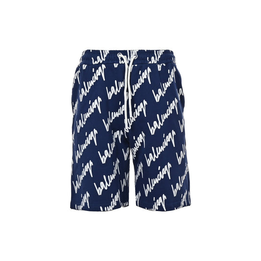 Cursive full print letter shorts