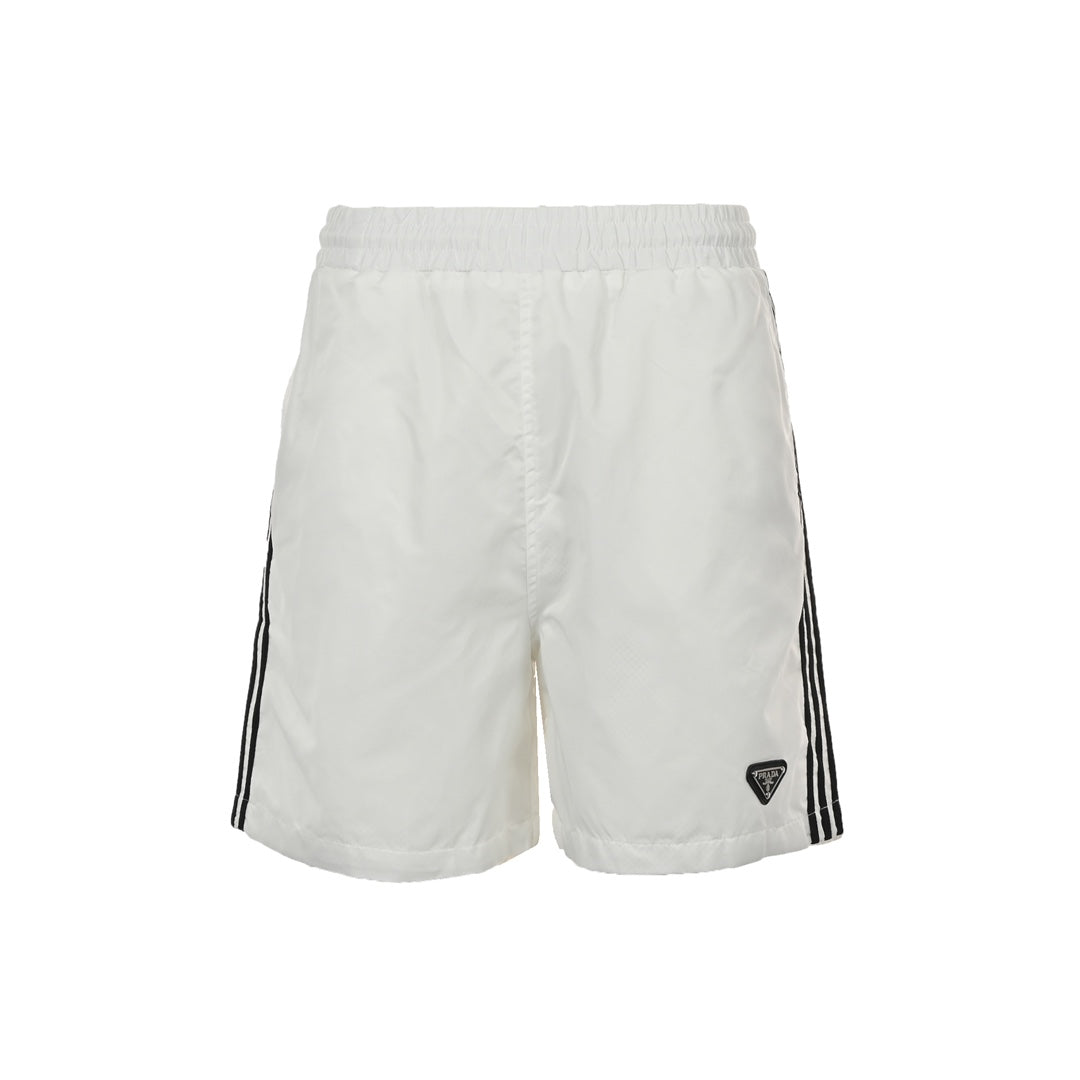 Triangle Label Triple Bar Shorts