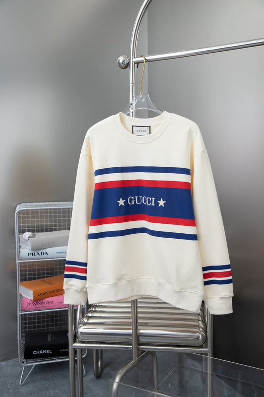 Red And Blue Stripes Sweatshirt